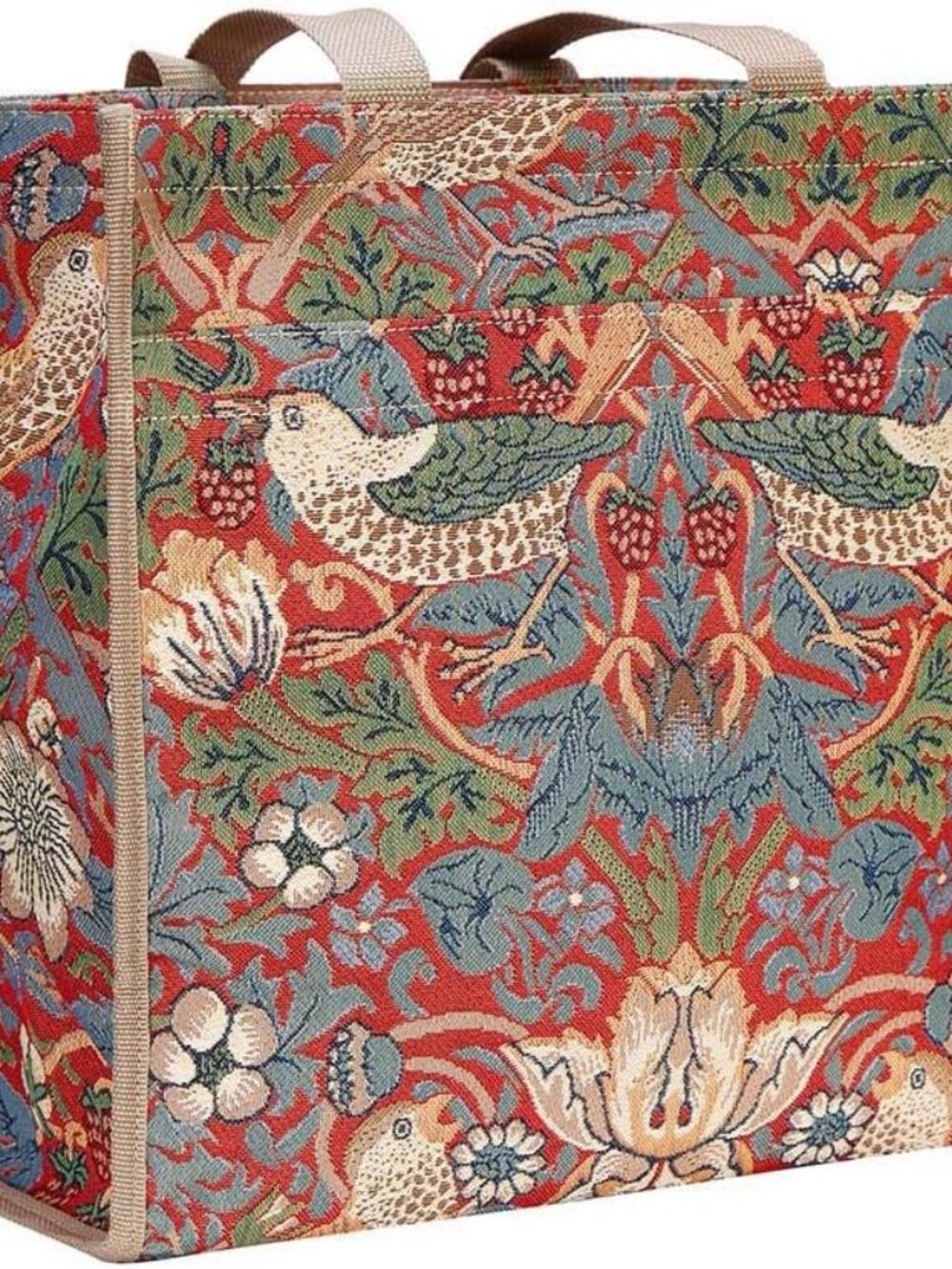 Tapestry Shoulder Bag ping Bag for Women with William Morris Strawberry Thief Re
